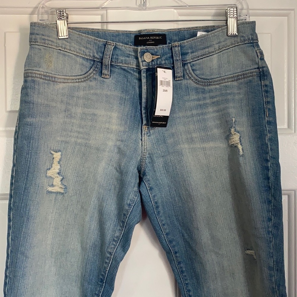 NWT - Banana Republic Distressed Legging Jeans - Picture 3 of 8